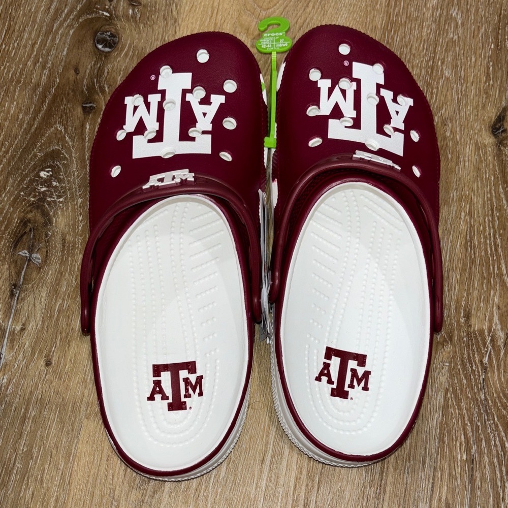 CROCS Men’s Maroon and White Texas A&M Logo Clog - Picture 6 of 9